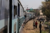 ABR WDM3A 16792 on the approach to Agra Cantt with 19666 2220 (P) Udaipur City - Khajuraho