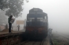 SPJ WDM3A 16655 at Saharsa Jn after arrival with 15280 1600 (PP) Adarsh Nagar Delhi - Saharsa Jn; which arrived 12h45m late!