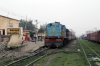 NKE YDM4 6514 waits departure from Jhanjharpur Jn with 52517 0830 Sakri Jn - Laukaha Bazar