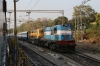 ET WDM3A 16220 & KTE WDG4D 70725 at Jhansi Jn