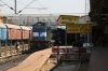 ET WDM3A 16714 pauses at Jabalpur Jn with 17609 2310 (P) Patna Jn - Purna Jn