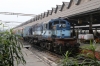 HWH WDS6 36217 on the blocks at Howrah after arriving with an empty rake