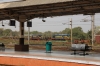 SBI YDM4's 6666 & 6557 on BG flat wagons in the yard adjacent to Sabarmati Town station, having completed its journey from IZN, via a Marwar Jn stop-over