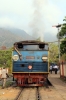 ONR X Class steam 37398 leads 56136 0710 Mettupalayam - Udagamandalam during a water stop at Kallar