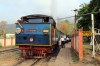 ONR X Class steam 37398 leads 56136 0710 Mettupalayam - Udagamandalam during a water stop at Kallar