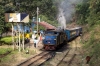 ONR X Class steam 37398 brings up the rear of 56136 0710 Mettupalayam - Udagamandalam during a water stop at Hillgrove