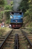 ONR X Class steam 37398 brings up the rear of 56136 0710 Mettupalayam - Udagamandalam during a water stop at Hillgrove