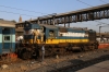 Restricted VTA WDM3A 018619 at Ahmedabad Jn after arriving with the stock for 19031 Ahmedabad Jn - Haridwar Mail