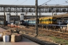 VTA WDS6AD 36257 at Ahmedabad Jn after arriving with the stock for 19411 0905 Ahmedabad Jn - Ajmer Jn; ABR WDM3A 16155 stands alongside and would attach to the stock to work 19411 when the WDS6 has disappeared