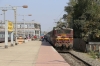 TATA WAG5 23550 stands at Ranchi Jn with a 5 hours late running 18110 0810 Muri Jn - Rourkela Jn link express (from Jammu Tawi)