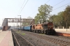 VTA WDG3A 14722 pauses at Sabarmati Town with 19119 1040 Ahmedabad Jn - Somnath