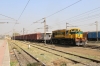 VTA WDS6 36045 shunts in the yard at Sabarmati