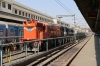 VTA WDG3A/WDM3D combo 13475/11212 are about to be uncoupled from a DMU that they've deposited in the middle road between platforms 1 & 2 at Ahmedabad Jn