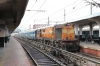 GTL WDG3A 13068 waits departure from Secunderabad Jn with 57651 1045 Secunderabad Jn - Repalle