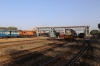 RTM WDM3A 16813 shunts stock at Veraval Jn while JLR outbased SBI YDM4 6247 waits its next turn of duty on the MG