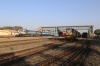 VTA WDP4D 40333 departs Veraval Jn with the empty stock to Somnath to form 11463 0930 Somnath - Jabalpur; JLR outbased SBI YDM4 6247 waits its next turn of duty on the MG