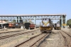 Veraval Jn (L-R) - RTM WDM3A 16813, RTM WDM3A 16197 departing with 59297 0600 Porbandar - Somnath, JLR outbased YDM4 6247 and fellow YDM4 6301 after arriving with 52950 0805 Delvada - Veraval Jn