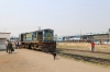 IZN WDM3D 11336 at Pilibhit Jn after arrival with 55363 1105 Bareilly City - Pilibhit Jn, with IZN YDM4 6531 stabled at the MG side of the station.