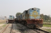 IZN YDM4's 6612, 6678, 6477, 6486, 6571, 6625 & 6464 are in the line on the right stabled at Pilibhit Jn, all with LOT numbers on them awaiting sale and likely scrapping, along with 6603 stabled on its own to the left