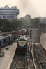 A couple of thousand km's from home, VSKP WDG3A 13646 waits its turn at Guwahati Jn with a westbound freight while MLDT WDM3A 16282 waits to work 55820 1620 Guwahati Jn - Mendipathar passenger