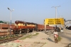 A very long way from home depot, VSKP WDG3A 13085 stands at Malda Town with a freight