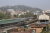 UDL WDG3A 14873 arrives into Guwahati Jn with a freight, seen from my hotel room at the Contour Hotel