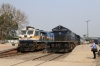 Guwahati Jn (L-R) - SGUJ WDP4D 40359 with 14055 2325 (P) Dibrugarh - Delhi Jn & SGUJ WDP4 20000 with 12346 1230 Guwahati Jn - Howrah