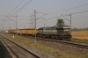 SBI WDG4 12376 runs up & down the same bit of track at Adina with a test train, the wagons on which said Test Wagons for in-motion Weigh Bridge