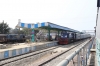 IZN YDM4 6760 arrives into Pilibhit Jn with 52232 1045 Shahjahanpur Jn - Pilibhit Jn while IZN WDM3D 11331 waits to depart with 55375 1355 Pilibhit Jn - Tanakpur; the new BG line to Tanakpur had only opened 4 days prior.