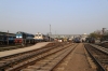 Guwahati Jn (L-R) - LDH WDM3A 14068, ET WDP4D 40173 with 15646 1655 Guwahati Jn - Lokmanya Tilak Terminus, MLDT WDM3A 16681 & UDL WDM3A 16531