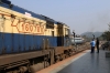 MLDT WDM3A 16078 waits at Kamakhya Jn with 55819 0700 Mendipathar - Guwahati Jn while MLDT WDM3A 16845 departs with 55753 0245 Alipurduar Jn - Guwahati Jn Sifhung Passenger