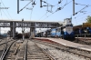 Secunderabad (L-R) - KZJ WDG3A 13417 waits to depart with 57606 1055 Vikarabad Jn - Kacheguda, KZJ WDG3A/WDM3A twins 14942/18895 lead dead KZJ WDG3A 14585 with 17233 1525 Secunderabad - Balharshah Jn and well off their beaten path, R WDG3A's 13601/13420 wait departure with Special Fare Special 07418 2200 (P) Nagarsol - Tirupati