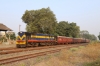 VRL outbased SBI YDM4 6560 at Visavadar Jn with 52952 0715 Junagadh Jn - Delvada