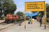 KZJ WDG3A 13444 at Yesvantpur Jn after arrival with 12735 1950 (P) Secunderabad - Yesvantpur Garib Rath