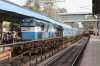 ED WDG3A 13495 waits to depart Yesvantpur Jn with 56242 1605 Yesvantpur Jn - Salem Jn; KZJ WDG3A 13444 sits in the adjacent platform with 12736 1645 Yesvantpur Jn - Secudnerabad Garib Rath