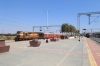 GTL WDM3A 16603 sits at Dharmavaram Jn with a breakdown train while KZJ WDG3A 13201 waits to depart with 17216 1600 Dharmavaram Jn - Vijayawada Jn