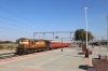 GTL WDM3A 16603 sits at Dharmavaram Jn with a breakdown train while GTL WDG3A 14892 has just arrived with 57475 0815 Tirupati - Guntakal Jn and KZJ WDG3A 13201 waits to depart with 17216 1600 Dharmavaram Jn - Vijayawada Jn