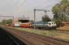 TKD WDP4D 40087 stabled outside Ahmedabad Jn