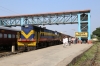 VRL outbased SBI YDM4 6560 at Veraval Jn after arrival with 52950 0745 Delvada - Veraval Jn