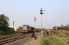 What is possibly the oldest operating YDM4 in India at this time, VRL outbased SBI YDM4 6306 arrives into Talala Jn with 52930 1210 Amreli - Veraval Jn