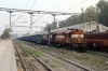 MGS WDM2's 18606/18641 with a freight at Alamnagar