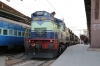 KJM WDG3A's 13335/13299 wait to depart Bangalore City with 12786 1820 Bangalore City - Kacheguda