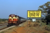 VSKP WDM3D 11537 shunts the stock into the carriage sidings at Junagarh Road after arriving with 58303 1350 Lanjigarh Road - Junagarh Road