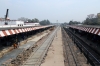 The first broad gauge tracks to be laid at Pilibhit Jn; unfortunately progress has caught up with the area and this once 