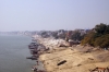 River Ganga as seen from the railway bridge over it at Kashi, just outside Varanasi