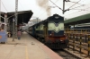 KJM WDM2 17751 departs Yesvantpur Jn with 56227 1630 Bangalore City - Shimoga Town