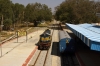 KJM WDM2S 017664 runs round at Kolar to form 76502 1100 Kolar - Bangarapet Jn; this service had been loco-hauled vice railbus for over a year at this point