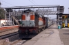 LDH WDM3A 16052 arrives into Pathankot Cantt with 19223 1120 (P) Ahmedabad Jct - Jammu Tawi