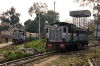 PTK ZDM4 #198 shunts the stock off 52466 0720 Baijnath Paprola - Pathankot Jct into the carriage sidings at Pathankot Jct; meanwhile PTK ZDM3 #179 waits to come off shed to drop into the station and work 52469 1550 Pathankot Jct - Baijnath Paprola