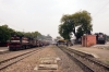 Ringas Jct (L-R) - SIKR outbased FL YDM4 6733 with 02082 0420 Churu - Jaipur on the MG while on the BG LDH WDM3A 18543 stands at Ringas Jct with 59716 0500 Rewari Jct - Phulera Jct